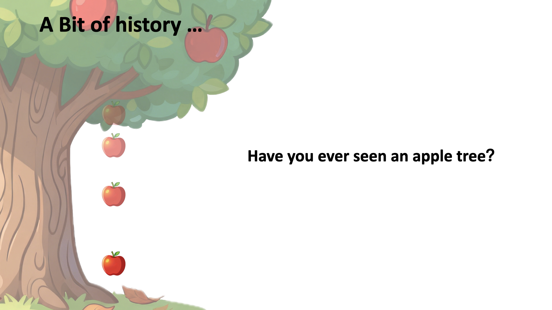A single falling apple can lead to explanations at very different levels.